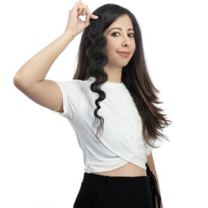 Single Piece Clip-in Hair Extensions | Curly Streaks for Added Volume