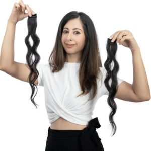 2 Set Clip-in Hair Extensions | Wavy Streaks for Effortless Style