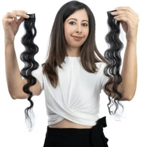2 Set Clip-in Hair Extensions | Curly Streaks for Added Volume