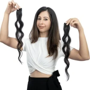 2 Set Clip-in Hair Extensions | Wavy Streaks for Effortless Style